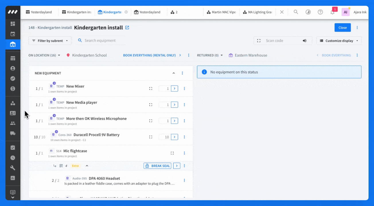 Actual content in the warehouse booking screen (status on location -> returned).gif