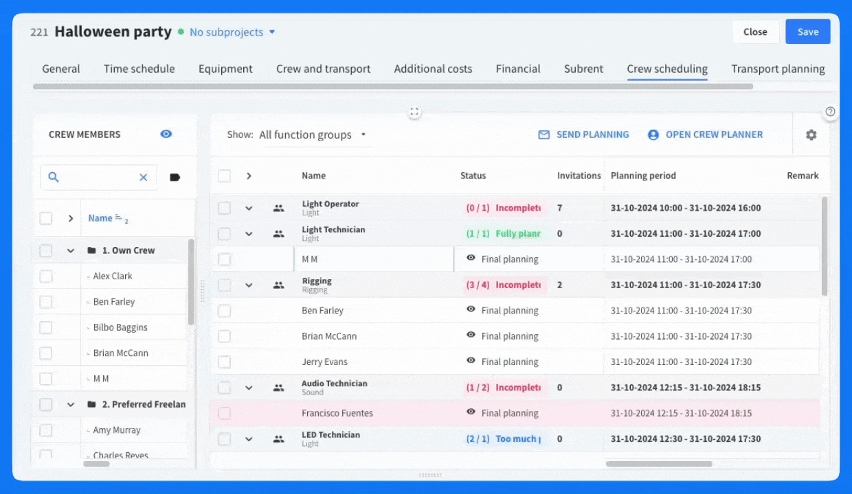add travel time in the project.gif