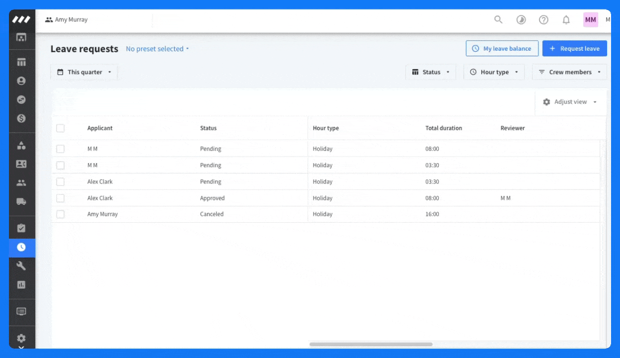 submit leave request submodule.gif