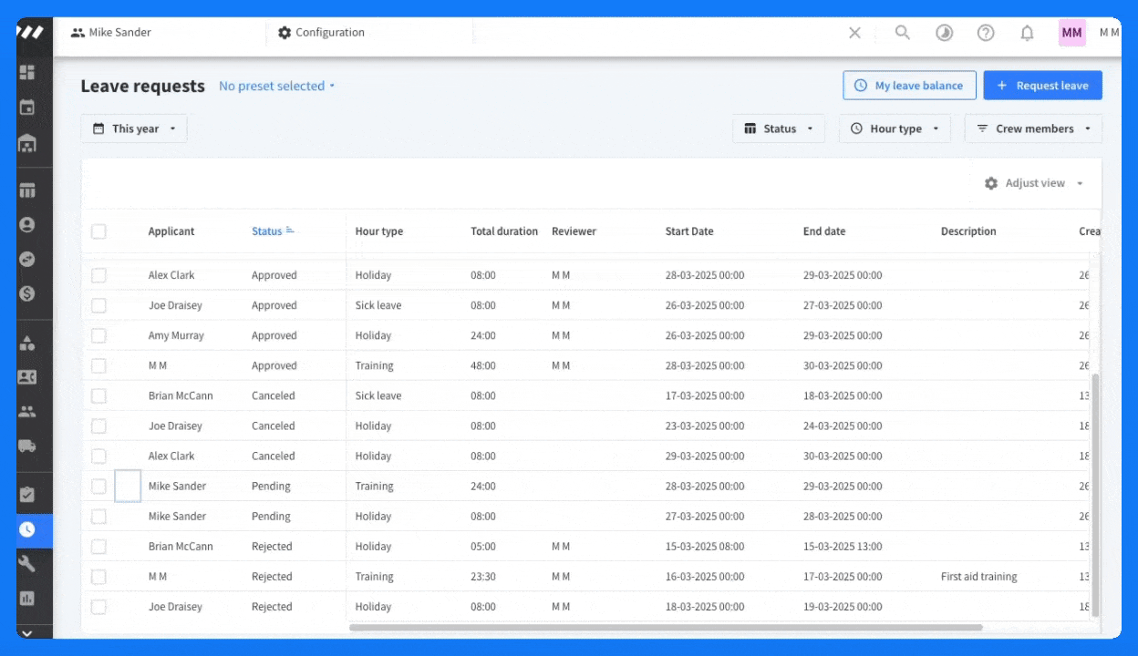 leave requests sub-module leave balance.gif
