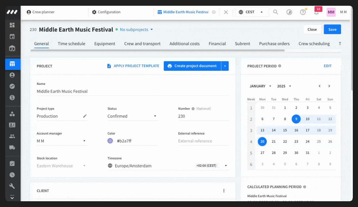 email schedule crew scheduling tab.gif